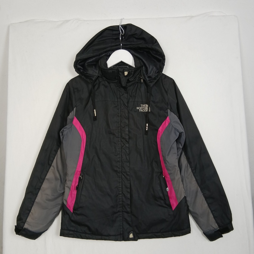 The North Face Summit Series Hooded Jacket Black Pink Grey Women's Size M